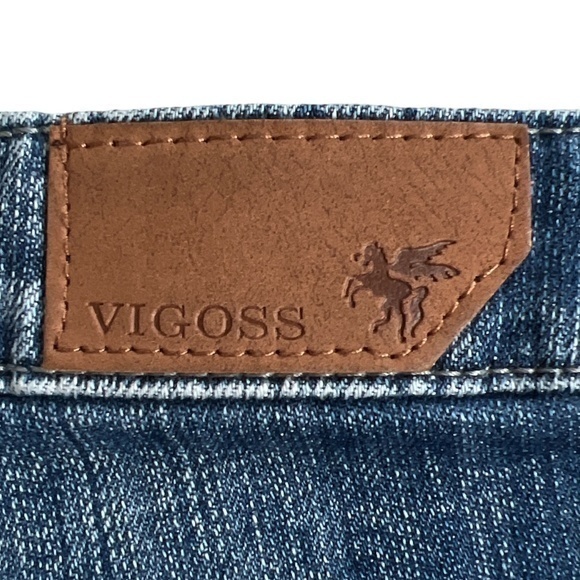 Vigoss Distressed Embellished Jean Capris Sz.‎ 0 - Picture 10 of 15